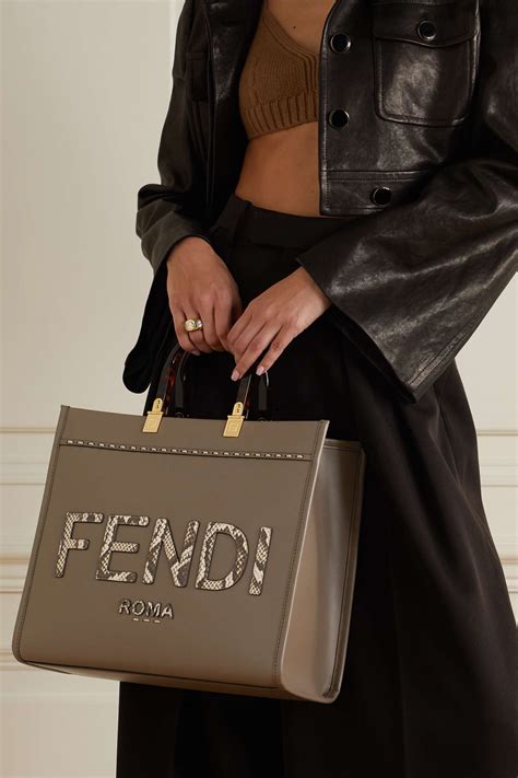 fendi handbag snake|fendi sunshine shopper large tote.